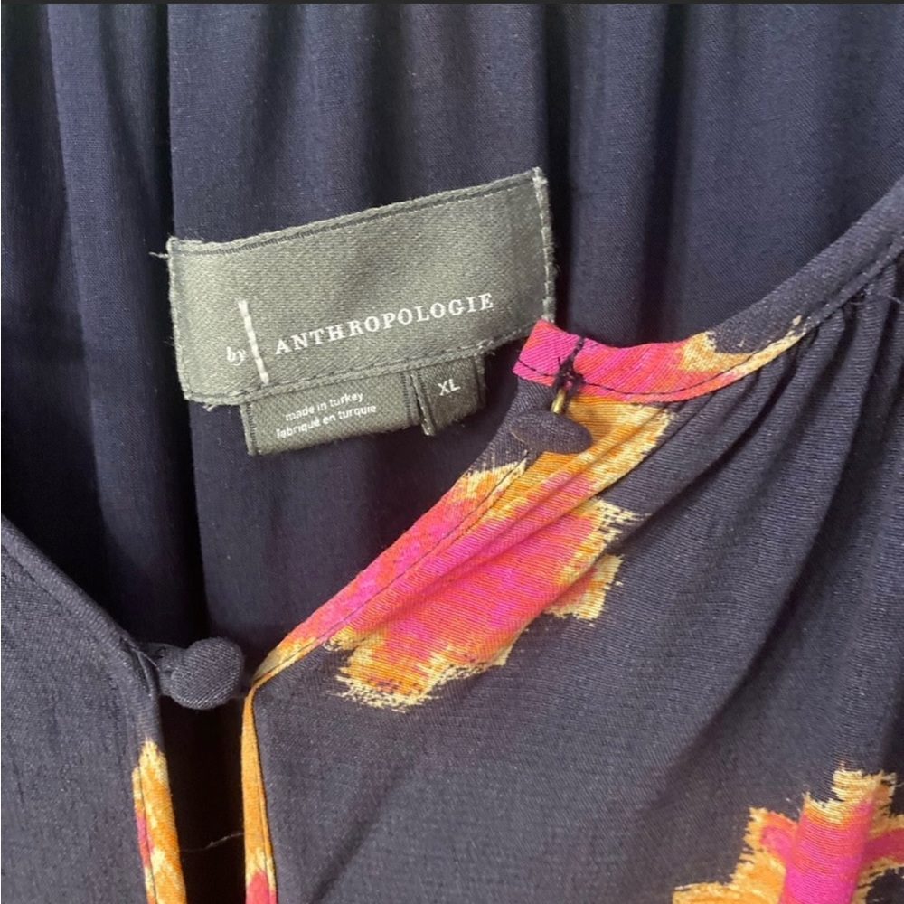 Anthropologie long sleeve midi dress XL